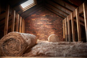 Insulation-rolls-in-attic