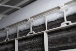 ice on AC coils of mini split